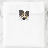Pfefferpapillon Quadratischer Aufkleber (Tasche)