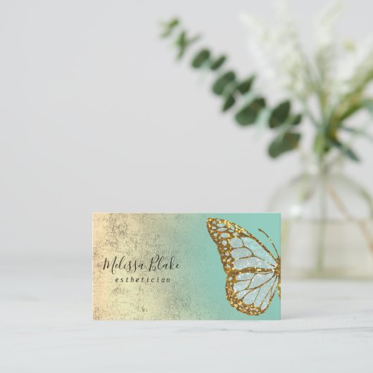 Pfefferschmetterlingsdesign Visitenkarte (Stehend Vorderseite)