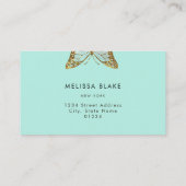 Pfefferschmetterlingsdesign Visitenkarte (Rückseite)