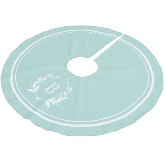 Pfefferstreifen und Kürbisröcke Polyester Weihnachtsbaumdecke (Schrägansicht)