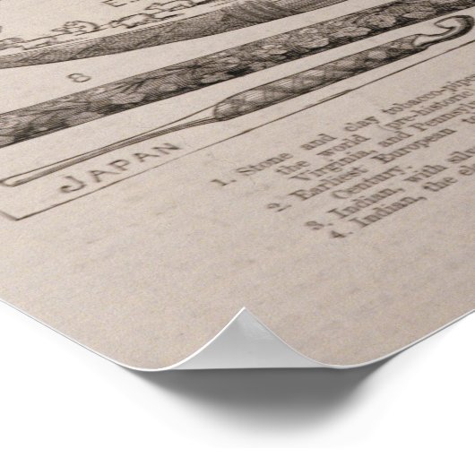 Pfeife aller Völker Poster (Ecke)