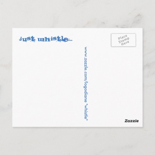 Pfeife einfach... postkarte (Rückseite)