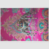 Pfeife Vintage Pfauenspinne Seidenpapier (Vorderseite)