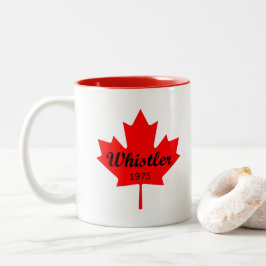 Pfeifen Kanada 1975 Farbe des roten Ahornblattes Zweifarbige Tasse
