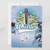 Pfeifen Kanada Skifahrplakat. (Rückseite)