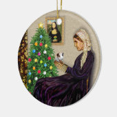 Pfeifen Mutter und ihre Guinea Schweinefleisch Keramikornament (Links)