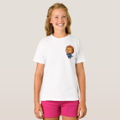 Pfeifender Trainer Löwe Chibi Kinder T-Shirt (Vorne ganz)