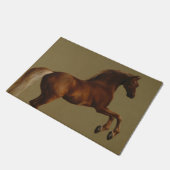 Pfeifenjacke das Pferd (von George Stubbs) Fußmatte (Schrägansicht)