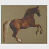 Pfeifenjacke das Pferd (von George Stubbs) Geschenkpapier (Flach)