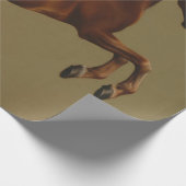 Pfeifenjacke das Pferd (von George Stubbs) Geschenkpapier (Ecke)