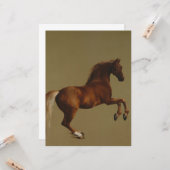 Pfeifenjacke das Pferd (von George Stubbs) Karte (Vorderseite/Rückseite Beispiel)