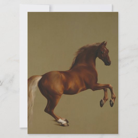 Pfeifenjacke das Pferd (von George Stubbs) Karte (Vorderseite)
