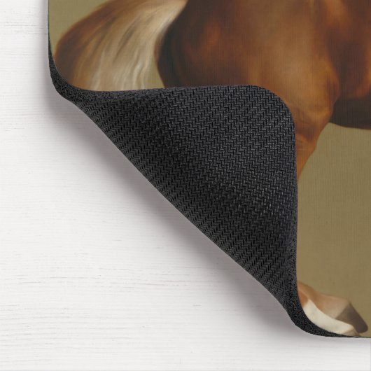Pfeifenjacke das Pferd (von George Stubbs) Mousepad (Ecke)