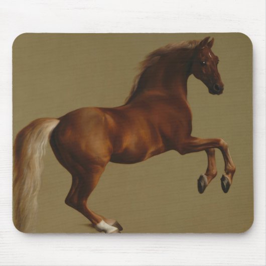 Pfeifenjacke das Pferd (von George Stubbs) Mousepad (Vorne)