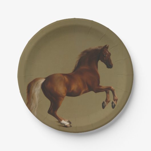 Pfeifenjacke das Pferd (von George Stubbs) Pappteller (Vorderseite)