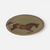 Pfeifenjacke das Pferd (von George Stubbs) Pappteller (Schrägansicht)
