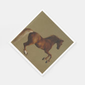 Pfeifenjacke das Pferd (von George Stubbs) Serviette (Ecke)
