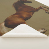 Pfeifenjacke das Pferd (von George Stubbs) Sherpadecke (3/4)