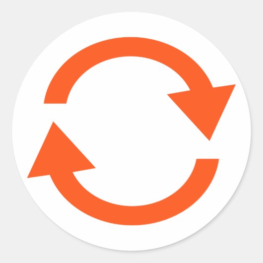 Pfeifenkreis Runder Aufkleber (Vorderseite)