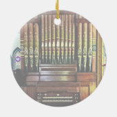 Pfeifenorgan in der Kirche Keramikornament (Hinten)
