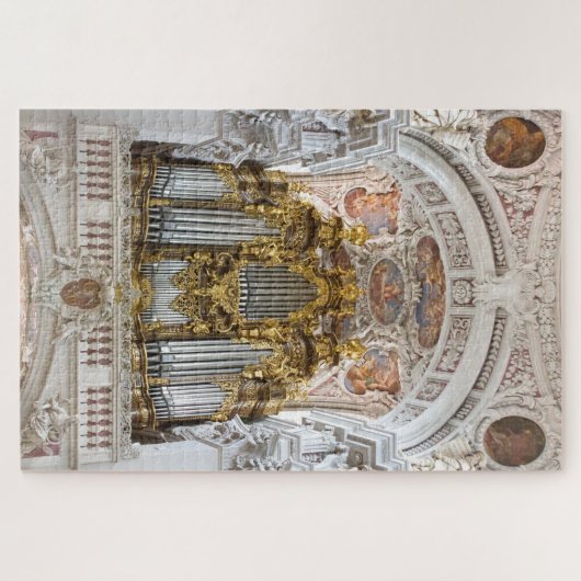 Pfeifenorgel in Passau Kathedrale, Deutschland Puzzle (Horizontal)