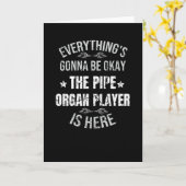 Pfeifenorgel | Pipe Organ Player Geschenke Karte (Gelbe Blume)