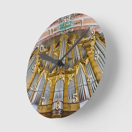 Pfeifenorgel-Wanduhr Runde Wanduhr (Winkel)