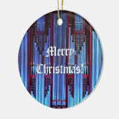 Pfeifenorgel-Weihnachtsverzierung Keramik Ornament (Links)