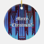 Pfeifenorgel-Weihnachtsverzierung Keramik Ornament (Hinten)