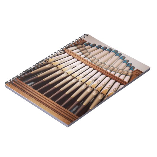 Pfeifenorgelnotizbuch Notizblock (Linke Seite)