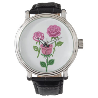 Pfeifenreiniger-Blume Armbanduhr