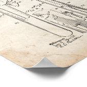 Pfeifenschlüssel - Altes Aussehen Poster (Ecke)