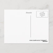 Pfeifente mit schwarzem Bauch 2 Postkarte (Rückseite)