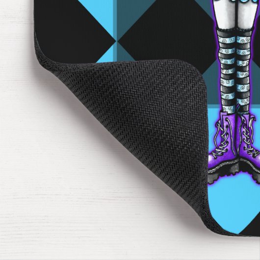 "Pfeifer-" Harlekin-Libellen-Fee Mousepad (Ecke)