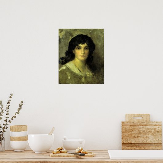 Pfeifer - Leiter einer jungen Frau Poster (Küche)