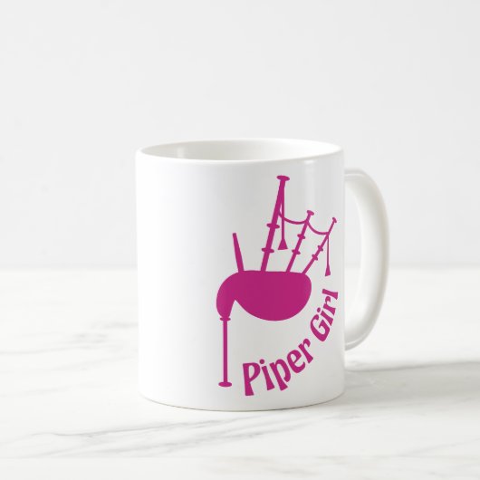 Pfeifer-Mädchen-Tasse Kaffeetasse (VorderseiteRechts)