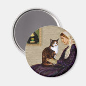 Pfeifer Mutter - Calico Katze Magnet (Vorderseite/Rückseite)