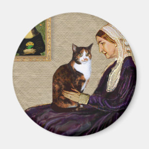 Pfeifer Mutter - Calico Katze Magnet