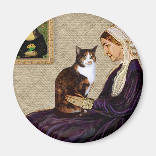 Pfeifer Mutter - Calico Katze Magnet (Vorne)