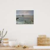 Pfeifer - Symphonie in Grau und Grün im Ozean Poster (Küche)