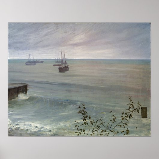 Pfeifer - Symphonie in Grau und Grün im Ozean Poster (Vorne)