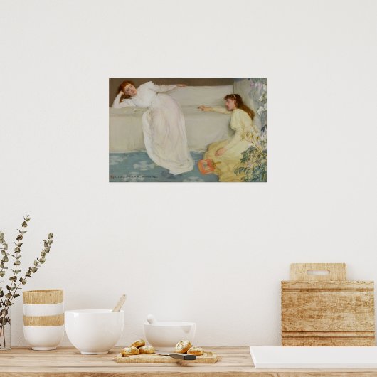 Pfeifer - Symphonie in Weiß Poster (Küche)