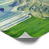 Pfeifer - Variationen in Blau und Grün 1868 Poster (Ecke)