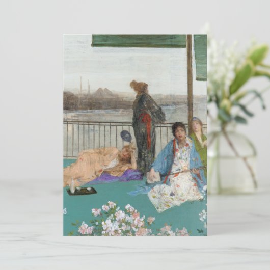 Pfeifer - Variationen in Farbe und Grün Dankeskarte (Stehend Vorderseite)