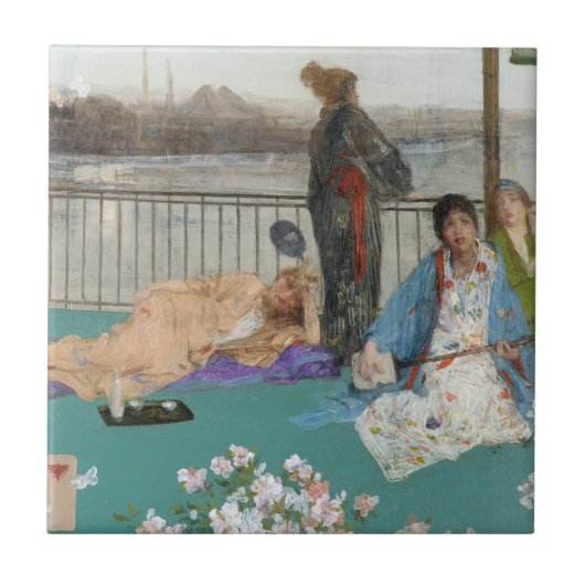 Pfeifer - Variationen in Farbe und Grün Fliese (Vorderseite)