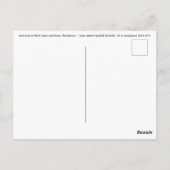 Pfeifer - Variationen in Farbe und Grün Postkarte (Rückseite)