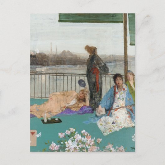 Pfeifer - Variationen in Farbe und Grün Postkarte (Vorderseite)