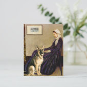 Pfeiferin Mutter - Deutscher Schäferhund 2 Postkarte (Stehend Vorderseite)