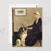 Pfeiferin Mutter - Deutscher Schäferhund 2 Postkarte (Vorne/Hinten)