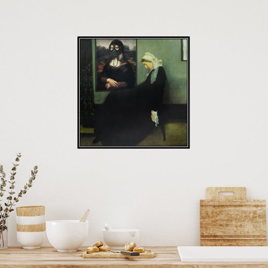 Pfeifermutter Got Gassed - von Mona Lisa? Poster (Küche)